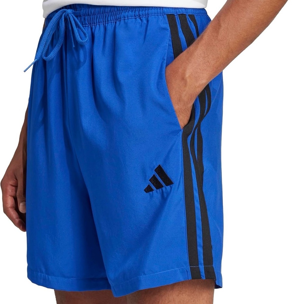 Adidas Men's MEDIUM Royal Blue and Black Chelsea Athletic Shorts